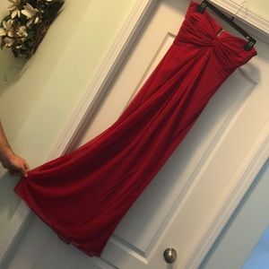 Red Tadashi Prom Dress